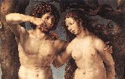 Adam and Eve (detail) sdg GOSSAERT, Jan (Mabuse)